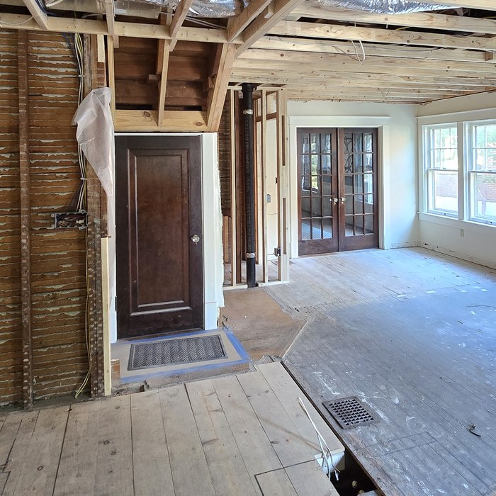 Electrical rough-in during a home renovation